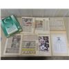 Image 4 : Winnipeg Jets Keepsake Lot w/ Scrapbooks, Newspapers, Lineup Programs, and More