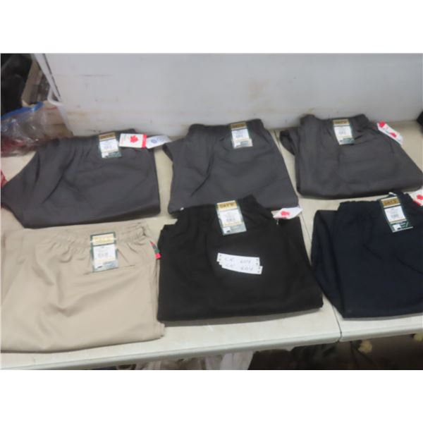 Six Pairs New Mens Casual Pants, Size 57