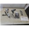 Image 1 : 4 Air Tools Incl Hammer Chisel, 3/8" Impact Wrench, Drill and Body Saw