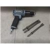 Image 2 : 4 Air Tools Incl Hammer Chisel, 3/8" Impact Wrench, Drill and Body Saw