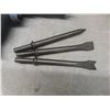 Image 3 : 4 Air Tools Incl Hammer Chisel, 3/8" Impact Wrench, Drill and Body Saw