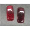 Image 2 : Six Vtg Red Glass Auto Light Lens
