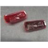 Image 4 : Six Vtg Red Glass Auto Light Lens