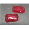 Image 5 : Six Vtg Red Glass Auto Light Lens