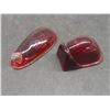 Image 8 : Six Vtg Red Glass Auto Light Lens