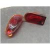 Image 9 : Six Vtg Red Glass Auto Light Lens