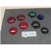 Image 1 : Eight Vtg Red, Green and Purple Auto Light Lens