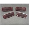 Image 5 : Eight Vtg Red Rectangular Auto Light Lens