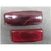 Image 6 : Eight Vtg Red Rectangular Auto Light Lens