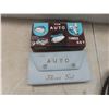 Image 10 : Vtg Auto Spark Plug Tire Pump, Dash Clock and Glove Box Accessory Set