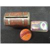 Image 7 : Two Vtg Brantford Booklets, Seven General Store Tins, Two Match Boxes, RCMP Picture