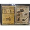Image 12 : Twelve Antq Farm Power and Hardware Original Newspaper Ads Dated 1902 and 1904, JI Case
