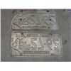 Image 3 : Four Vtg License Plates, Buffalo Manitoba, Alaska and Snowmobile