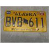 Image 4 : Four Vtg License Plates, Buffalo Manitoba, Alaska and Snowmobile
