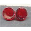 Image 3 : Nine Vtg Red Glass Auto Light Lens