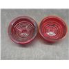 Image 5 : Nine Vtg Red Glass Auto Light Lens
