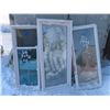 Image 1 : 3 Double Pane Windows: 23 1/2" x 59 1/2", 26 1/4" x 61", 23 3/4" x 59 1/4"