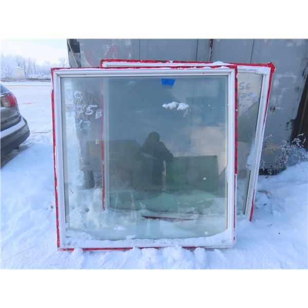 2 Double Pane Windows 59 1/4" x 59"