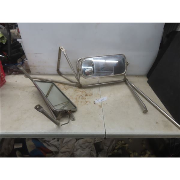 Two Truck Side View Mirrors w/ Brackets