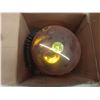 Image 12 : Amber Rotating Beacon 12V Light w/ 8 1/2 Foot Cord, Convex Mirrors and Four LED Utility Lights