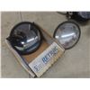 Image 7 : Amber Rotating Beacon 12V Light w/ 8 1/2 Foot Cord, Convex Mirrors and Four LED Utility Lights