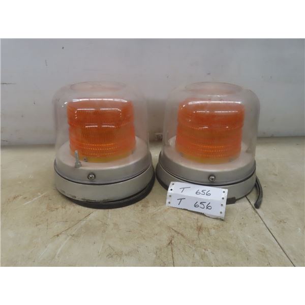 Two Amber Beacons