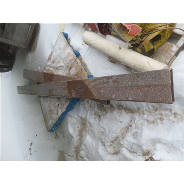 2 Lengths of 8 x 2" Steel Box Tubing: 144", 99"