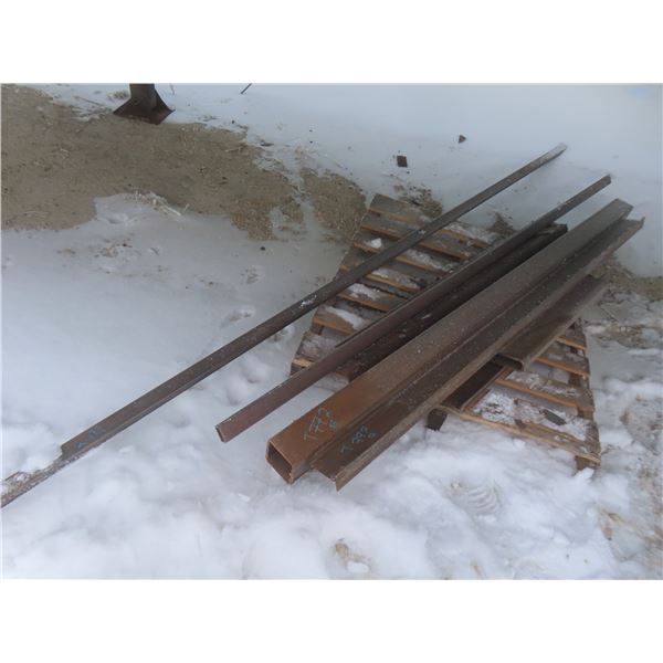 8 Pieces of Steel Box Tubing and Angle Iron