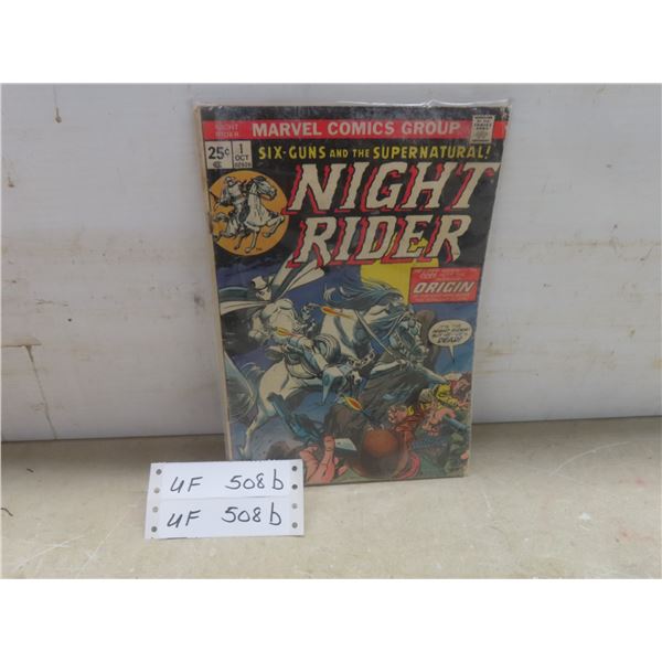 Marvel Comics Night Rider #1: Six-Guns and the Supernatural, 25¢ Issued October 1974