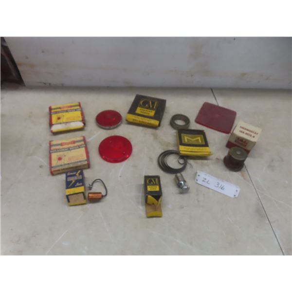 2 Yankee Replacement Reflex Lenses w/ Original Boxes, GM Genuine Parts w/ Boxes