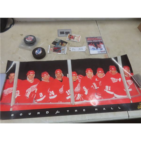 2 Pucks Winnipeg Gaults & Montreal Canadiens Autographed + Wayne Gretzky Card Sealed Pkg McDonalds