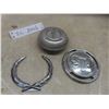 Image 1 : Dodge Ram Hood Ornamen, Cadillac Chrome Wreath Emblem Badge, Pontiac Horn Button