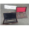 Image 1 : Vtg E Leitz Wetzlar Microscope Stage Micrometer Slide w black case & Abbes Test Plate Optical