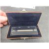 Image 6 : Vtg E Leitz Wetzlar Microscope Stage Micrometer Slide w black case & Abbes Test Plate Optical