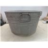 Image 3 : Galvanized Tub & Vtg Clothes Plunger