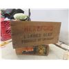 Image 4 : Meat Saw, Empty 20 lb Sack Quaker Buckeye Rolled Oats, and Hereford Crate (8" x 15" x 7")