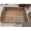 Image 6 : Meat Saw, Empty 20 lb Sack Quaker Buckeye Rolled Oats, and Hereford Crate (8" x 15" x 7")