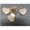 Image 2 : Heart Pins Incl Vtg Brass Girl Guides of Canada Pin and Two Push Pins
