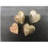 Image 4 : Heart Pins Incl Vtg Brass Girl Guides of Canada Pin and Two Push Pins