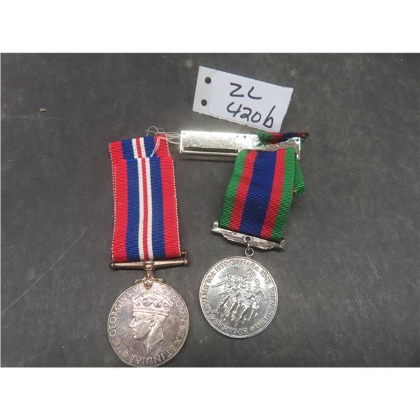 Canadian Volunteer Service Medal (CVSM) and United Kingdom WWII War Medal
