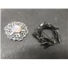 Image 1 : Assorted Fashion Jewelry Incl Brooches, Rhinestone Necklace, Beads