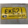 Image 3 : Four Manitoba License Plates (1976, 1964 Pair, 1965, 1969) Plus Novelty Plate in Original Packaging