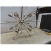 Image 7 : Mid-Century Modern Sputnik-Style Chandelier, Approx. 33" x 28"