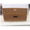 Image 2 : Two Rattan Basket Drawers Measuring 6" x 21" x 22"