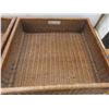 Image 6 : Two Rattan Basket Drawers Measuring 6" x 21" x 22"