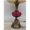 Image 3 : Table Lamp, Approximately 30 Inches Tall (Shade Has Damage)