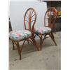 Image 11 : Two Mid-Century Modern Rattan Sunroom Chairs w/ Cushions