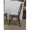 Image 8 : Two Mid-Century Modern Rattan Sunroom Chairs w/ Cushions