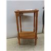 Image 1 : Wooden Telephone or Plant Stand Measuring 26" x 14 1/2" x 11 1/2"
