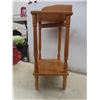 Image 2 : Wooden Telephone or Plant Stand Measuring 26" x 14 1/2" x 11 1/2"